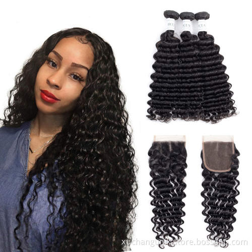 Uniky Wholesale Loose Deep Human Hair Top Quality Extension Bundles Brazilian Human Hair Weave Most Expensive Remy Hair